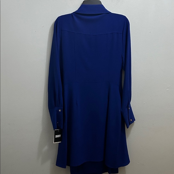 DKNY Royal Blue Long Sleeve Dress - Picture 4 of 7